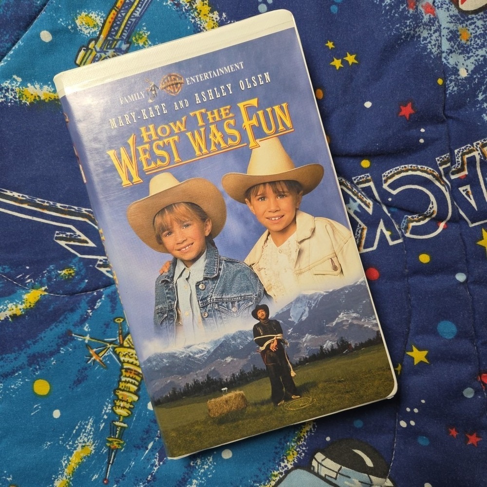 How the West Was Fun VHS 1994 Clam Shell Mary-Kate & Ashley Olsen Twins M. Mull